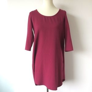 Jack by BB Dakota Wine Tunic with Cutout Back